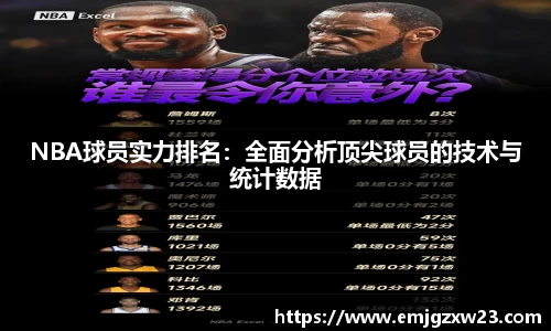 NBA球员实力排名：全面分析顶尖球员的技术与统计数据